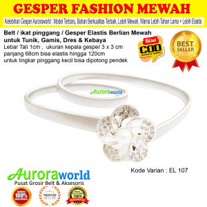 Auroraworld ikat pinggang wanita fashion Belt cewek gesper elastis sabuk pinggang bisa untuk size small hingga jumbo untuk dress gamis tunik kebaya bisa COD - EL-2D