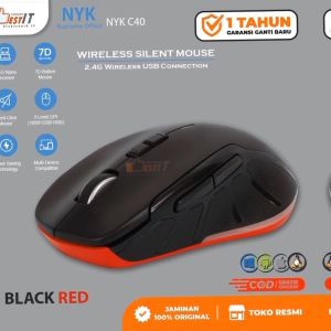 Mouse Wireless NYK C40 SIlent Click 2.4Ghz GRATIS BETERAI