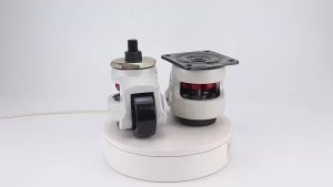 Durable Workbench and Vending Equipment Caster with Height Adjustment and Slip-Resistant Wheels
