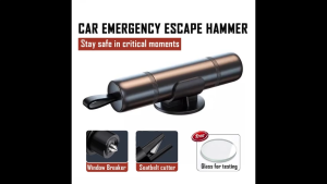 Safety hammer glass breaking tool emergency car window crusher safety belt cutting machine