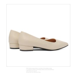 Comfortable Low Heel Shoes for Women with Wide Base and Buckle Design Versatile White Casual Shoes for Daily Use and Performances