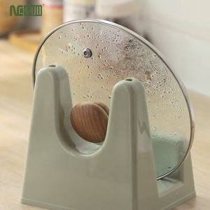 NACHUAN Kitchen Pot Lid Holder Stand Pan Organizer Storage Shelf Chopping Board Spoon Stir-Frying Spatula Spatula Rack Holder