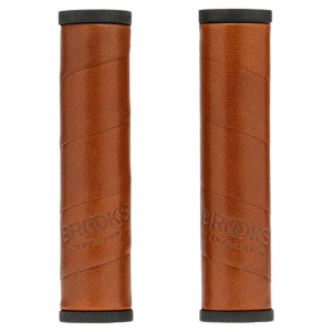 Brooks | Universal Folding & Road Bike Handlebar Grips Leather Rubber