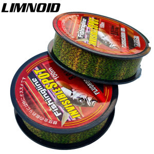 Limnoid 100m Fluorocarbon Fishing Line Japanese Material Monofilament Camouflage Spot Line 3.8-21kg for Saltwater/Freshwater