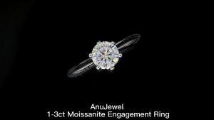 AnuJewel Yellow Gold Plated Moissanite Engagement Rings: A Perfect Choice