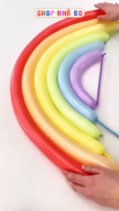 Set 50 Bóng Đũa Dài Màu Pastel Nhà Bo Bóng Dài Tạo Hình Nghệ Thuật Tạo Hình Bông Hoa
