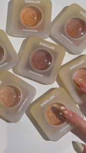 SHEGLAM Sunside Collection Sunside Bronzer Lightweight Sculpting Pressed Powder Bronzer Contour Face Makeup