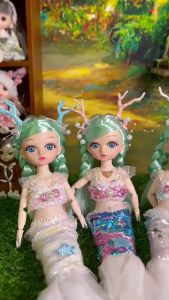 ราคาโปรโมชั่น 30cm-Little Dragon Girl ตุ๊กตาเจ้าหญิงเงือกเล่นบ้านของเล่นสาวเจ้าหญิงของเล่นของขวัญวันเกิด สินค้าขายดี