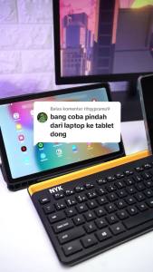 NYK K30 Keyboard Wireless Bluetooth TKL Dual Connectiom Office Mini Keyboard Stand Holder Multi Device 4 in 1 Macbook PC LAPTOP SMARTPHONE