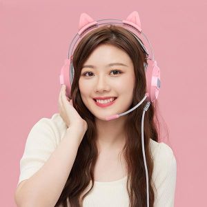 Gamen Headset Bando Headphone Gaming RGB Wired Audio Headset Game PC And Hp Garansi Original Resmi