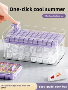 DEMING | Ice Making Press Ice Tray Home Use Ice Box