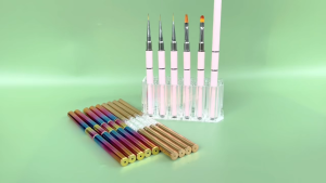 2 đầu đắp gel gôm cọ nét ombre nhiều mẫu cọ vẽ nail