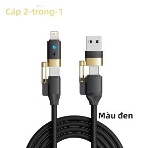Cáp Sạc Nhanh USB Type C 4 Trong 1 240W Dây Cáp Dữ Liệu Cho iPhone 14/13 Pro Max Xiaomi Samsung PD Dây Sạc
