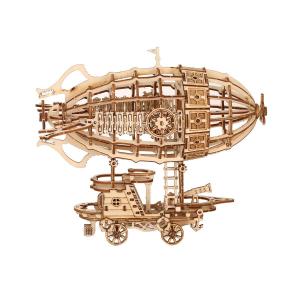 Childrens Puzzle Toy Airplane Airship Wooden Assembly Simulation Model Handmade DIY Mold Boys Birthday Gift