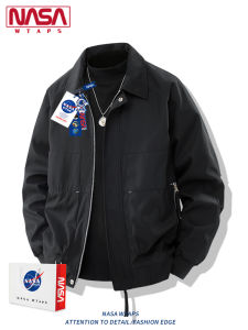 NASA WTAPS | Spring Autumn American Flight Jacket Style Retro Workwear Turn-Down Collar
