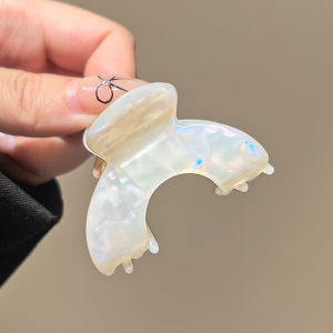 hellocandy | Phụ Kiện Tóc Chống Trượt Dạng Cài Đuôi Ngựa Hình Cung Mờ Ảo Đa Màu