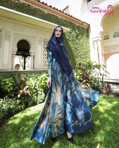 Gamis Syari Le Meridien Lemeridien Set Syari by Gallery Syarifah - umroh pesta Realpic