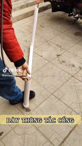 Dây thông tắc cống phi 12  dùng cho máy khoan dài từ 3m đến 12m