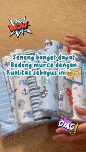 4in1 Kain Bedong Bayi Selimut Bayi BC-206 (97 x 76 cm) Perlengkapan bayi Laki Laki Perempuan Baru Lahir Tebal Jumbo Murah Karakter Kain Bedongan Bedong Bayi