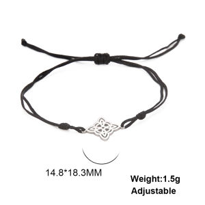 Lemegeton Stainless Steel Witch Knot Bracelet Wiccan Protection Stainless Steel Bracelet Elegant Charms Women Jewelry Gifts