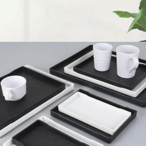 Rectangular Black Large Tray