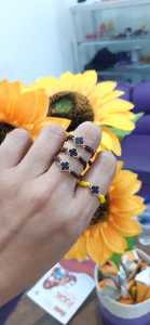 Cincin Tali Bunga Clover Kadar 10karat Semar Nusantara