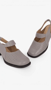 HCM - Giày Sandal Cao Gót Hạnh Dung Da Đục Lỗ HD041115AD