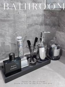 Bathroom Tray Hotel Washroom Sink Perfume Aromatherapy Decorative Nordic Storage Tray Cement Material Decorative Serving Tray