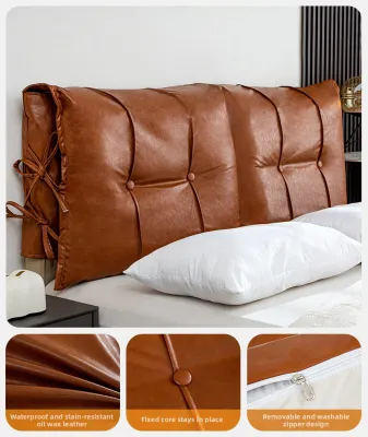 Dreaming the witch | Waterproof Oil Wax Leather Headboard Cushion Washable
