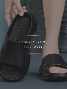 Sandal Slide Pria Keren Terbaru Empuk EVA Casual Premium Sendal Pria Cowok Kekinian Karet Jelly Casual Anti Slip Platform