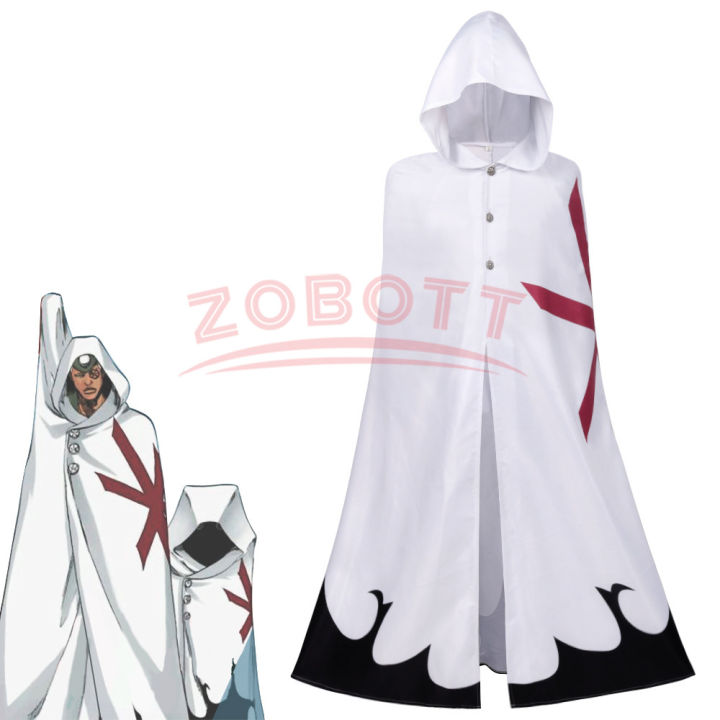 Anime Bleach Sternritter Jugram Haschwalth Cosplay Costume White Cloak ...