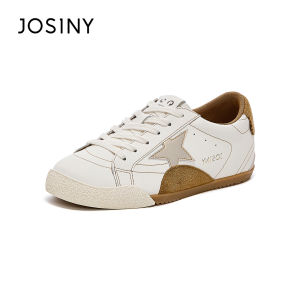 Josiny | Star White Shoes for Women Spring/Fall Versatile Soft Sole Casual Sports Shoes