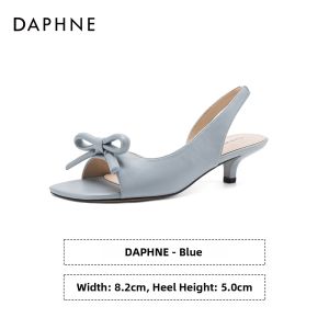 Daphne | Elegant Bow French Style High Heel Comfortable Sandals