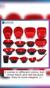 【LS】REDBLACK Melamine Cutler Various Cutlery Shatterproof Cutlery Plate bowlJapanese Style.