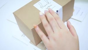 Terbaru 100 pcs Stiker Label Open Me Thank You Have A Nice Day