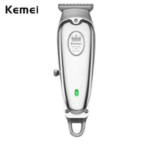 Kemei KM-1949A Professional Hair Clipper Set Electric Cordless Hair Trimmer 0mm T Blade Haircut Razor All Metal