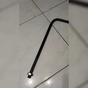 baut angkur 1/2 x 30 cm + mur 300 mm angker anchor bolt L m12 12 mm 12mm 30cm 1/2" 300mm model L