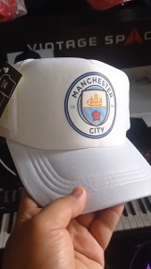 topi jaring custom satuan bola/ topi club bola/man city