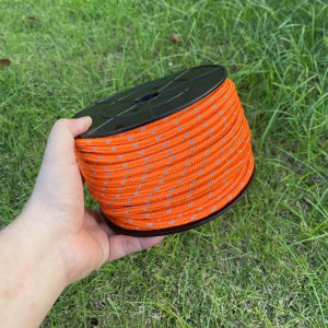 6mm 50M Reflective Tent Rope lanyard Rope Wind Rope for Camping Awning Hiking Fishing Survival Tactical Clothesline DIY Projects