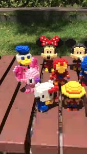 Anime One Piece Monkey D Luffy DIY Diamond Building Nano Block Lego Educational Toys Gift Collectible