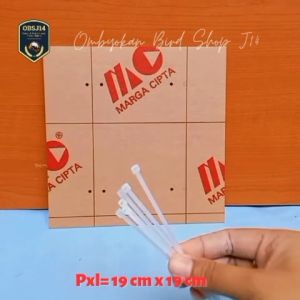 plapon plafon atap kandang burung pleci kotak pcmi