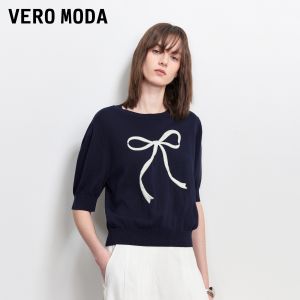 Vero Moda | New Summer Acetate Round-Neck Short-Sleeve Blouse