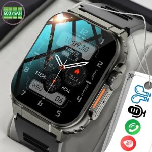 LIGE AMOLED HD Screen Bluetooth Call Smart Watch Men 600Mah Large Battery 100+ Sports Fitness Tracker Waterproof Smart Watch Women + Box