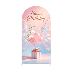 Mermaid/Unicorn/Jellyfish Print Arch Cover，Stretchy Spandex Fabric Arch Stand Cover for Kids Birthday Party Photo Booth Decor