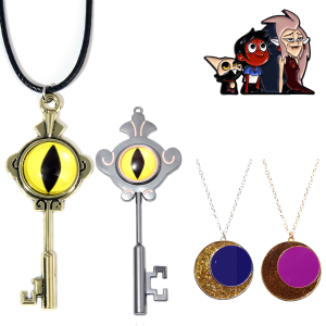 อะนิเมะบ้านนกฮูกสร้อยคอพวงกุญแจ Amity Portal Key Retro Gold สีสร้อยคอจี้สําหรับผู้หญิงผู้ชายเครื่องประดับอุปกรณ์เสริม