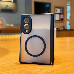 szhaiyu | For Samsung Galaxy Z Fold 8 Ultra Z Fold 8 7 6 5 Skin Feel Translucent Case For Magsafe Magnetic Wireless Charge Protective Case