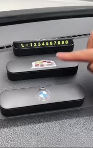 1Pcs Luminous Car Temporary Parking Card Phone Number Card Plate Telephone Number Car Park Stop Sticker Car Styling Auto