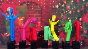 Mini Wacky Waving Inflatable Tube Guy with Blower for Desktop Decor White Elephant Gift for Birthdays Party Store Office