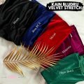✅ Kain Bludru Meteran Polos / Kain Bludru (harga 0,5m) / Kain Beludru / Bludru Velvet Stretch Premium Meteran. 