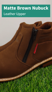 Police 3.5" Men Doubled Zips Top Grain Leather Lifestyle Boot Ankle Boots From GF Shoe M 93347